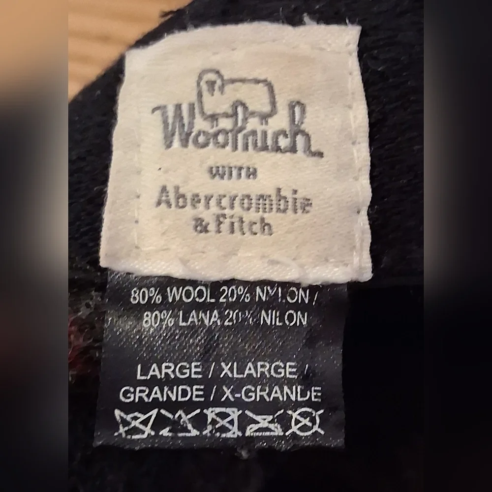 EUC RARE Vintage 60s Woolrich & Abercrombie AF Plaid Casual Wool Hat Cap L/XL